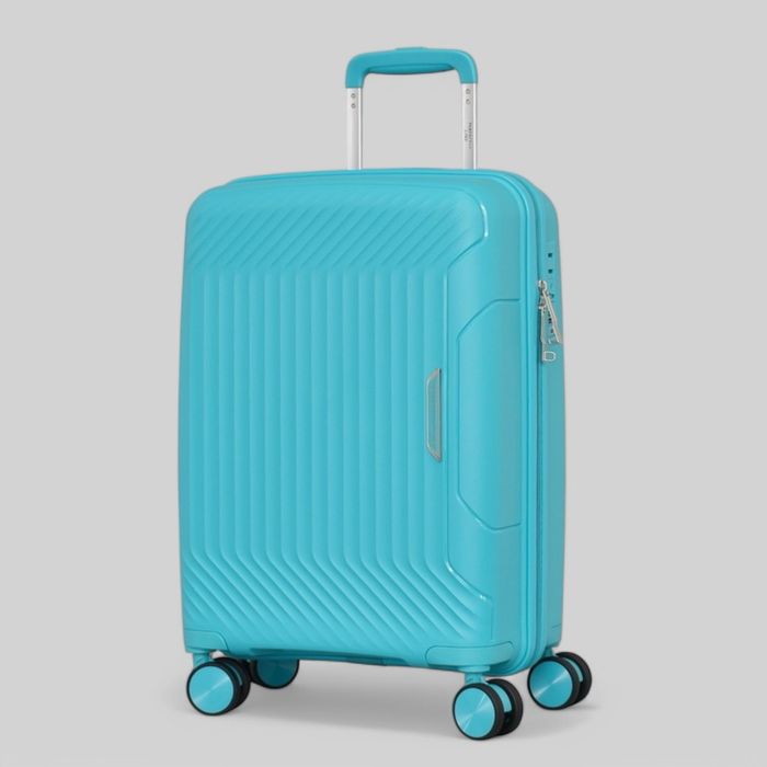 Пътнически куфар за ръчен багаж 55x37x22 см Полипропилен 4 колела 360°