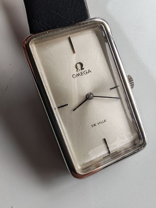 Ceas Omega Deville Manual 37x23,5 mm Funcționează Impecabil!