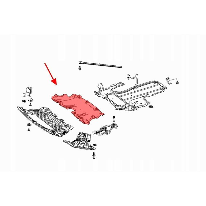 Предпазна кора под купето MERCEDES C W205 / E W213 / GLC C253 X253