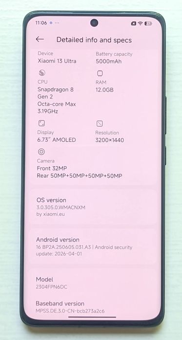 Xiaomi 13 Ultra 12/256GB | Без забележки