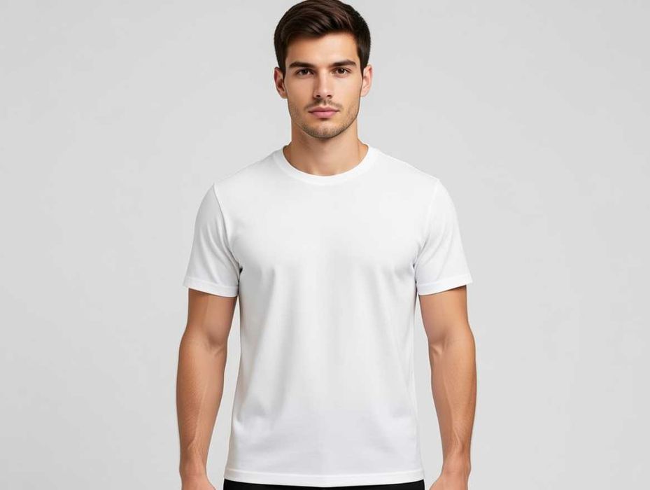 Oq futbolka erkaklar uchun laykra. Optom.