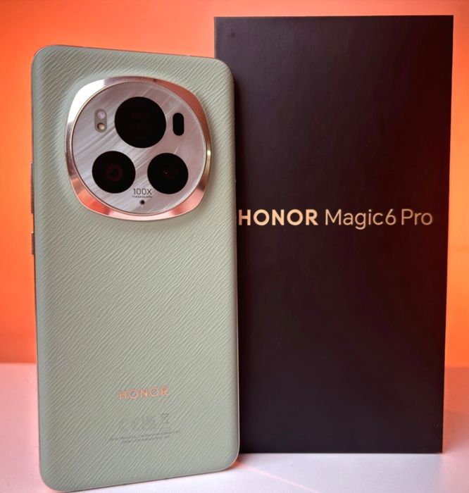 Telefon Honor Magic 6 pro verde, full box, cu garantie.