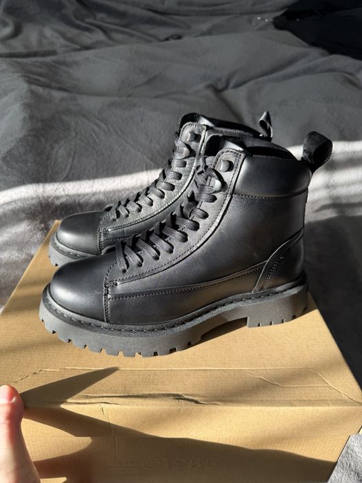 Tommy Jeans Lace Up ghete/bocanci piele neagra marimea 41 noi original