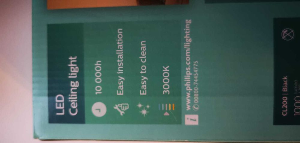 Plafoniera LED integrat Philips, 10W, 3000k, 1000 lumeni, noua.