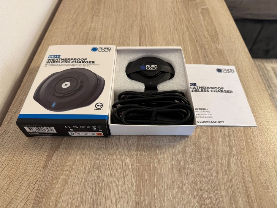 Încărcător Quadlock Wireless Charger - suport telefon quad lock