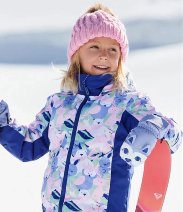 Ски екип за момиче Roxy T3 / 98-104 / 3-4 години + полар и термо бельо