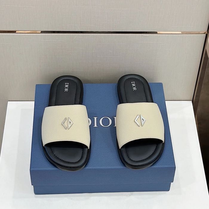 CD Slide Beige/White