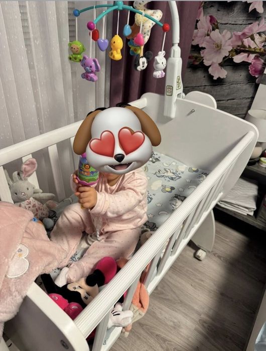 Дървено легло люлка-LORELLI