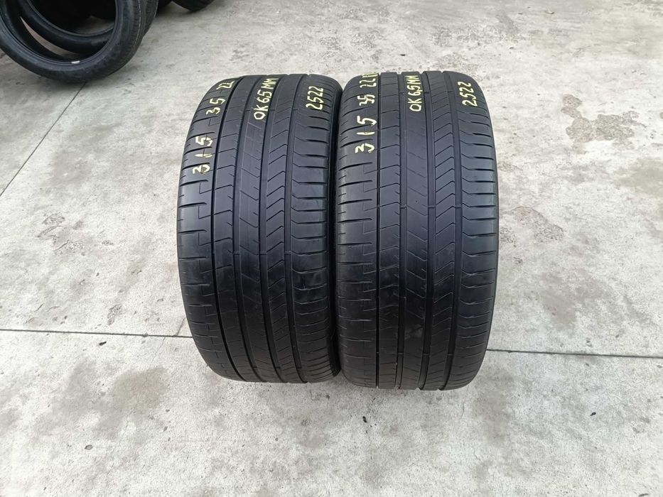 Doua anvelope de vara 315 35 22 pirelli p zero pz4 run flat dot 2522