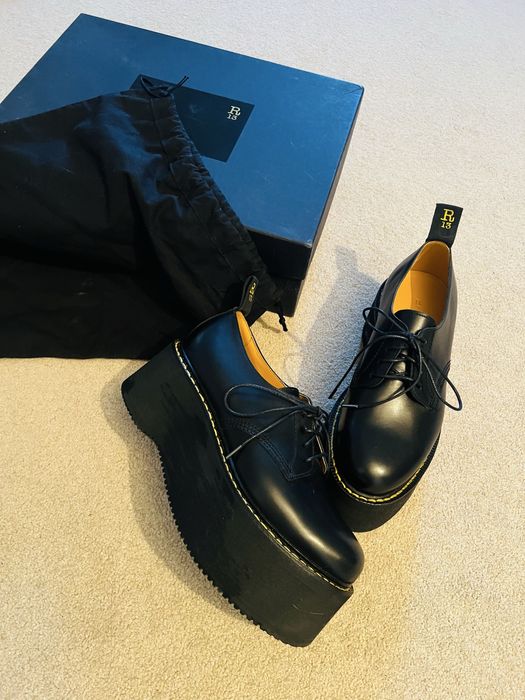 Pantofi R13 Oxford double stack 37