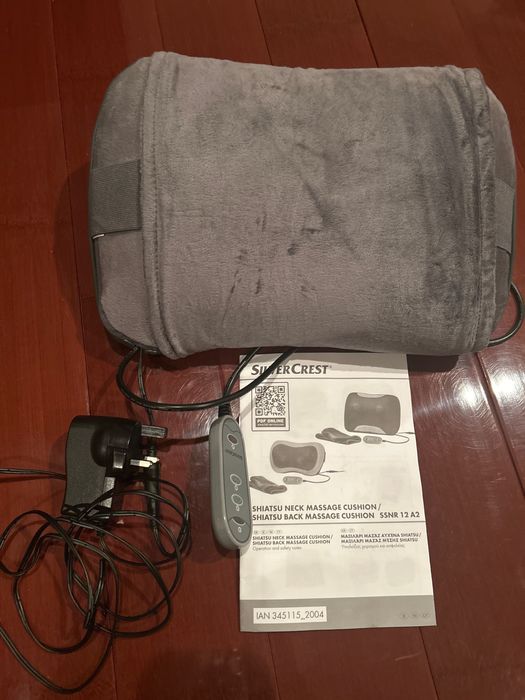Perna / Aparat masaj Shiatsu SilverCrest pentru gat si spate cu husa si telecomanda