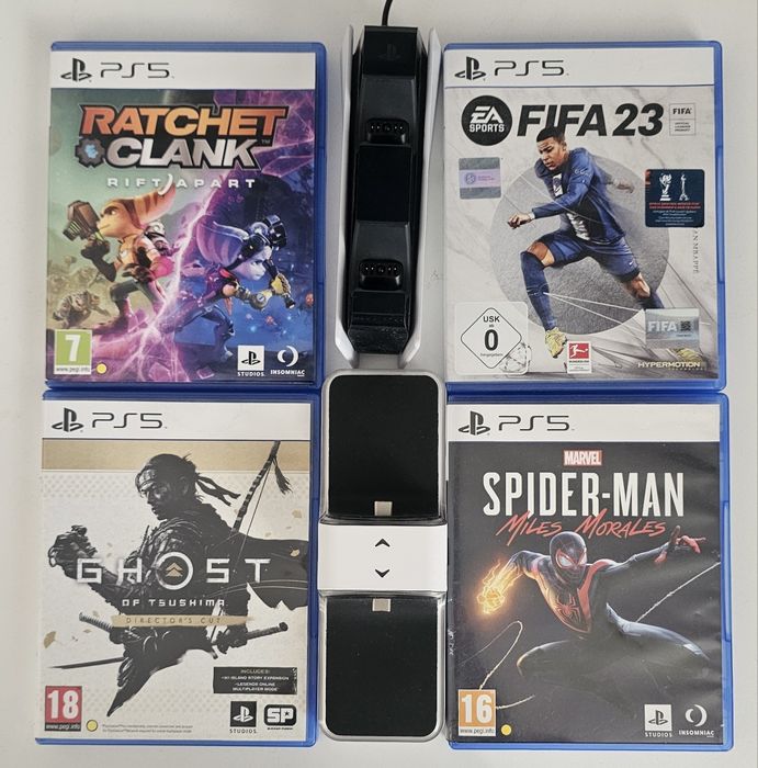 Pachet Spiderman, fifa, ratchet, ghost of thusima, dock