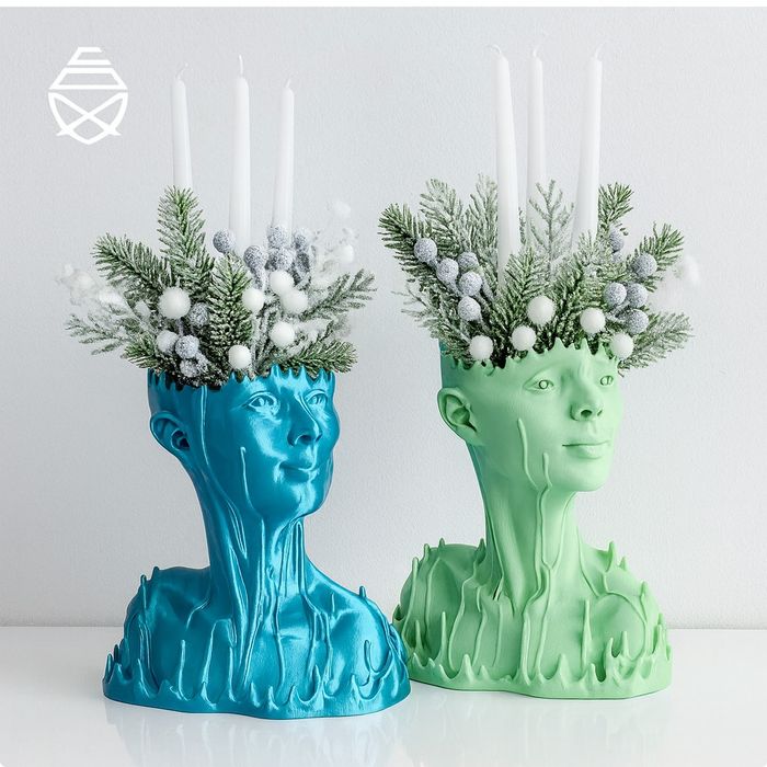 Ghiveci sculptural modern „Drip Girl” – transport gratuit