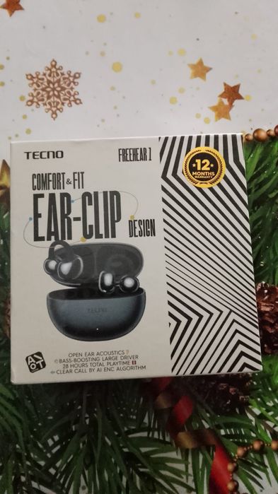 Продам блютуз наушники TECNO
