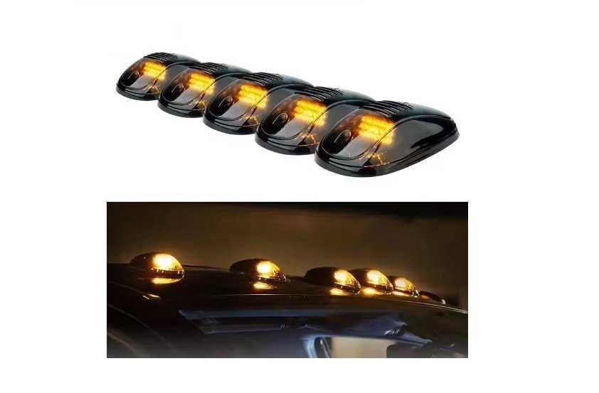 Set 5 lampi plafon, LED culoare galben, 12V