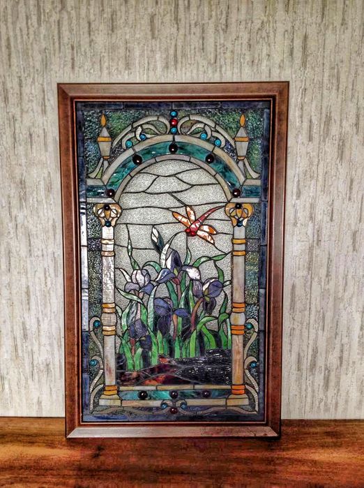 Витраж Тиффани антикварный.