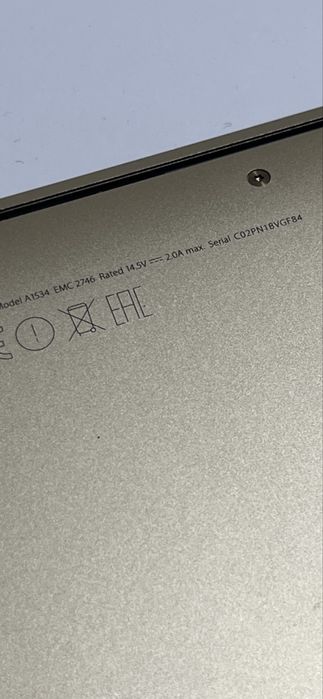 Macbook Air Retina 12 inch early 2015