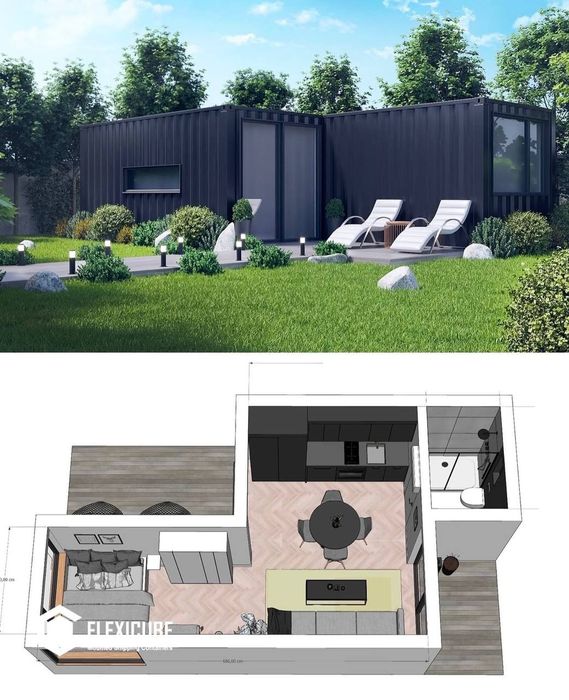 Контейнер модульный домик офис магазин дача охрана труда