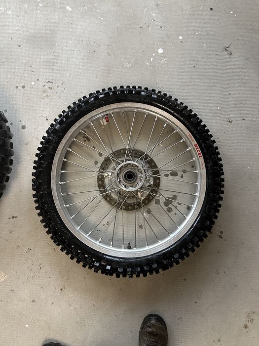 Set roti motocross jante și cauciucuri