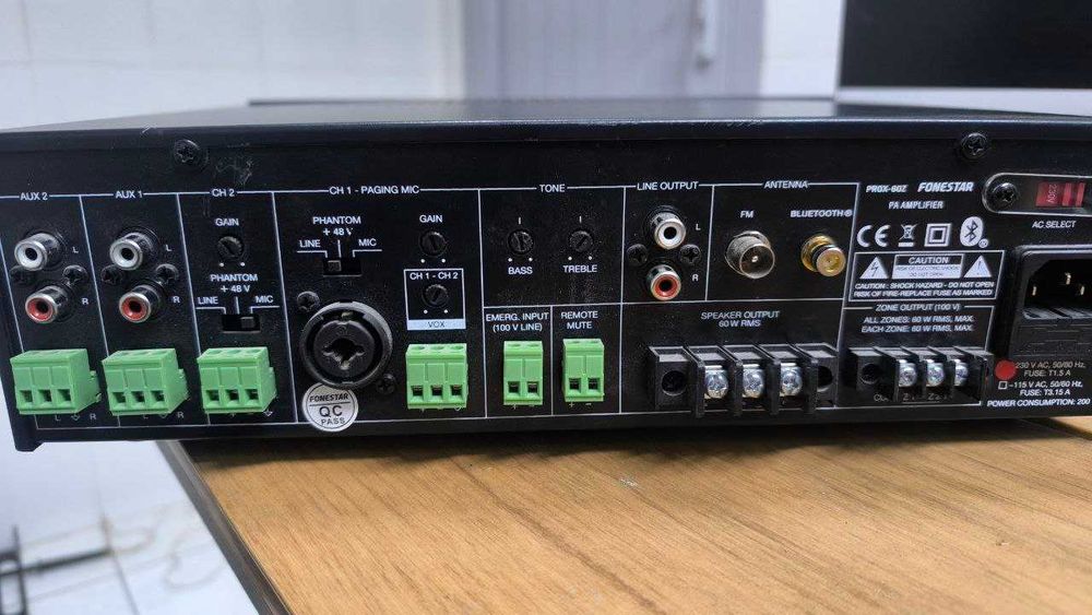 Усилитель- плеер FONESTAR PROX-60Z ( 60 Wat) 2 Зоны.