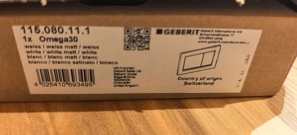 Clapete Geberit omega noi 3 buc aduse din Elveția... Sunt originale