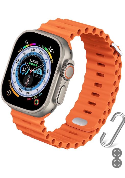 Curea Husa Folie Silicon Clema Metal Ceas Apple Seria 1 - 10