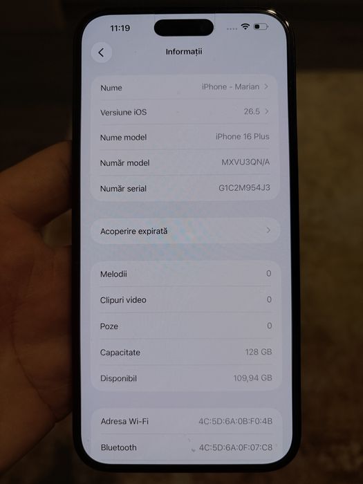 Iphone 16 plus 128 gb
