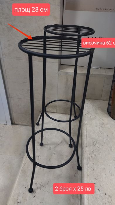 Метални цветарници плътни