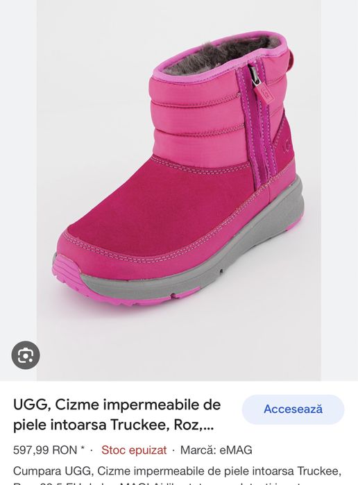Cizme ghete zapada Ugg copii fetite Originale piele marime 26