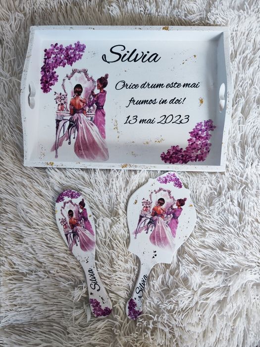 Tăviță mire și mireasă