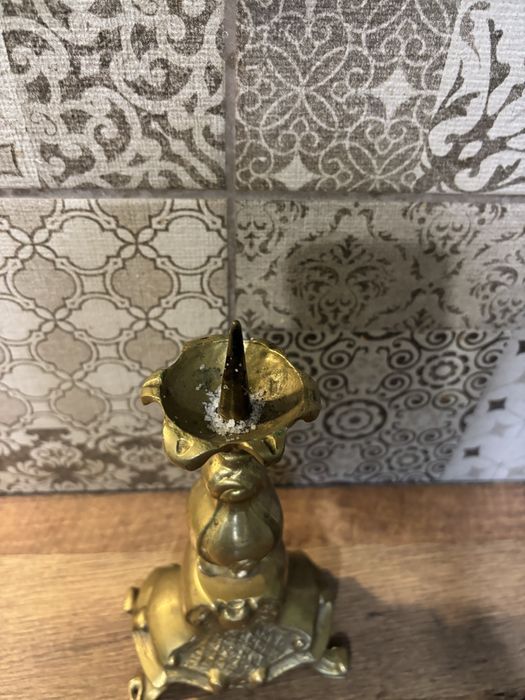 Свещник месинг/бронз