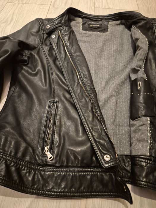 Geaca piele dama Massimo Dutti