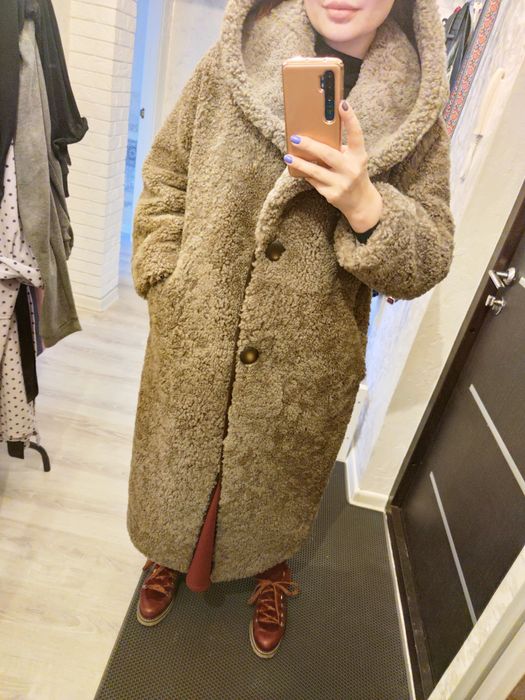 Шуба «тэдди» из натуральной овчины