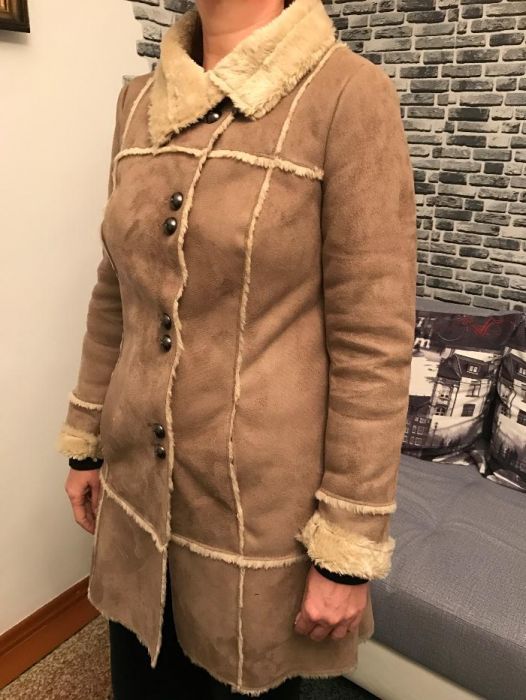 Продам легкую дубленку Promod