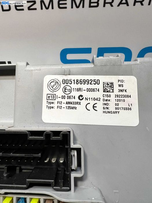 Panou Tablou Relee Sigurante Fiat Punto Evo 2009 - 2012 Cod 00518699250 [L3648]