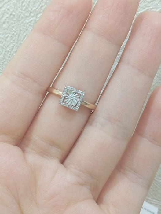 Золотое кольцо 585 пробы золота заводское