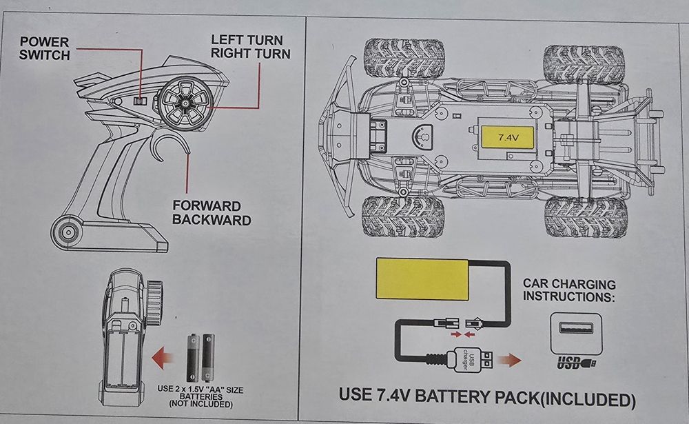 Мега джип с радио контрол