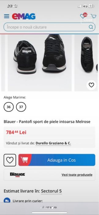 Adidasi Blauer usa de dama 37,5