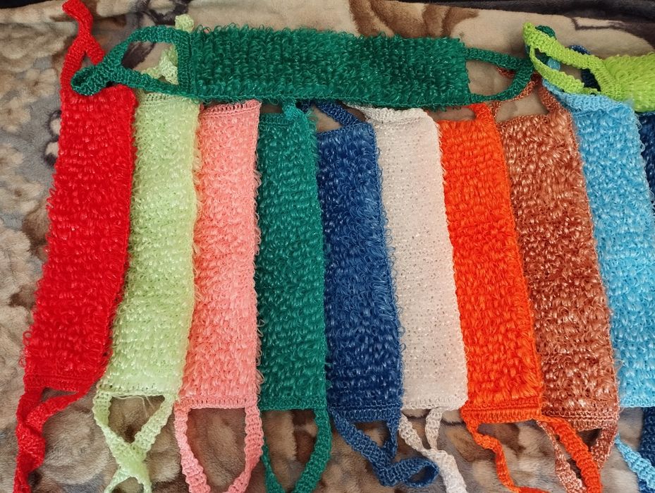 Мочалки для душа. Ручная работа.