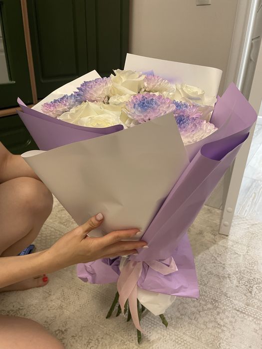 Цветы свежие 17 шт