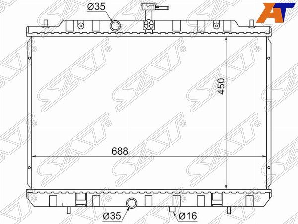 Радиатор Nissan Rogue