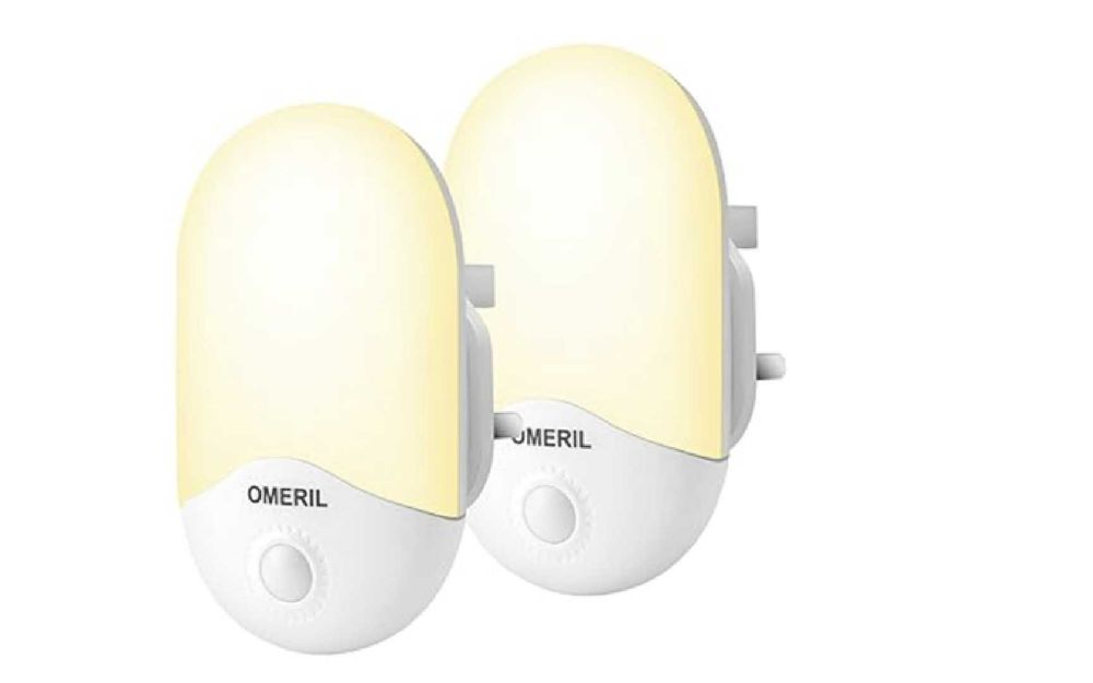 LED нощни лампи с фотосензор – комплект 2 бр., EU щепсел