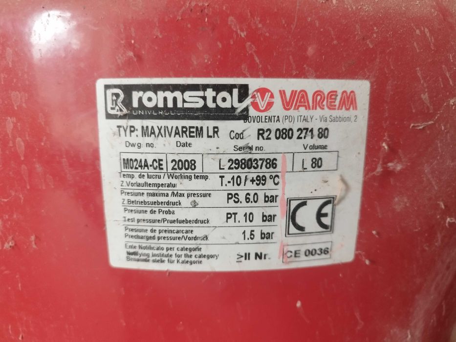 Centrala pe lemne + boiler + butelia de presiune