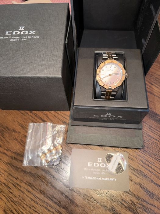 EDOX Delfin Diver Lady Дамски Часовник Швейцарски