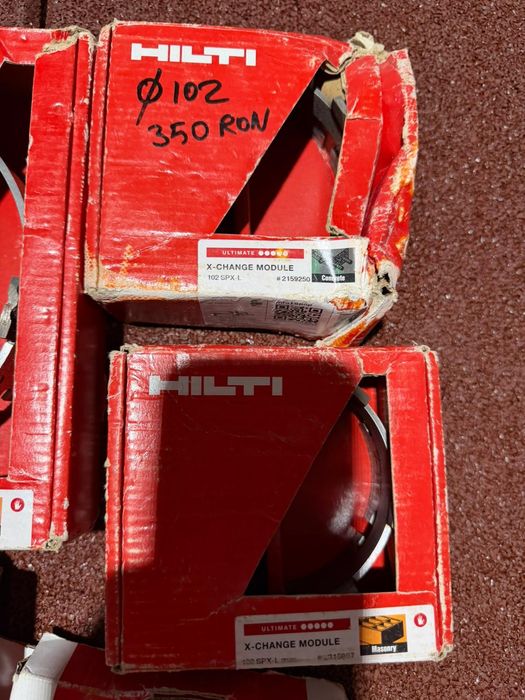 Hilti consumabile: carote ,cuie