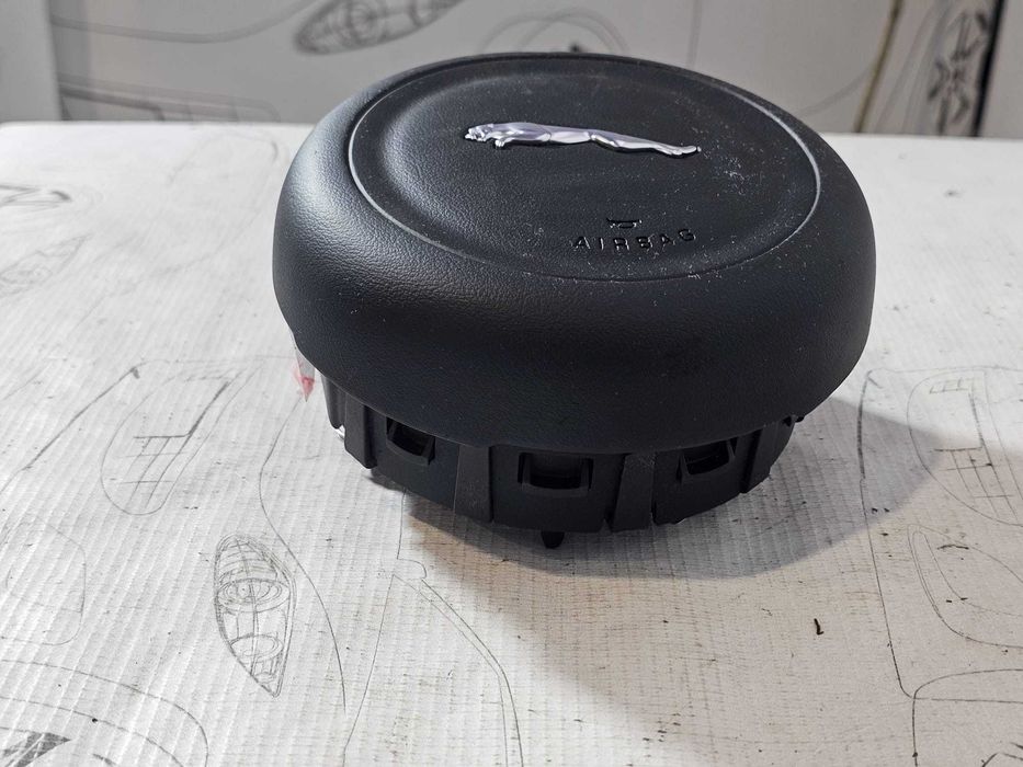 Airbag volan șofer Jaguar XE X760 / XF X260 / F-Pace X761 2015-2020 2015 2.0d 132kW Cod OEM: GX73-043B13-AD (5E3)
