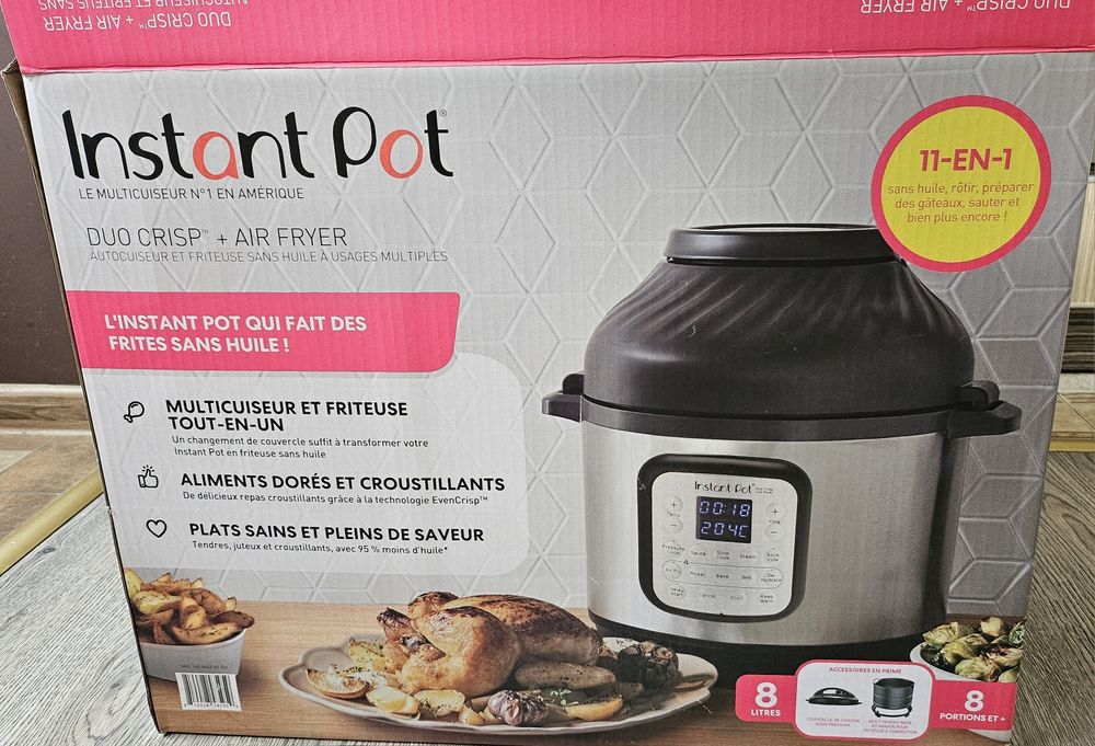 комбиниран MULTICOOKER INSTANT POT DUO CRISP + air fryer 8l