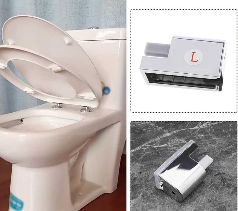 Комплект панти за тоалетна седалка с плавно затваряне, панти за WC