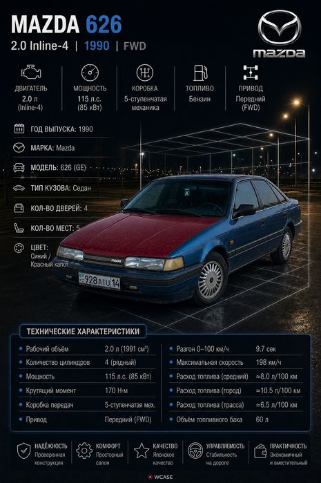 Мазда 626 переходка