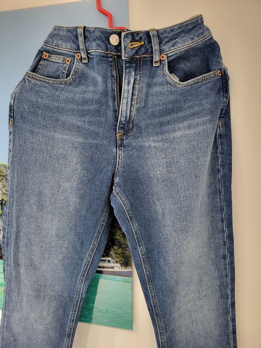 Blugi Asos, bleu și negrii mar S talie inalta noi cu eticheta